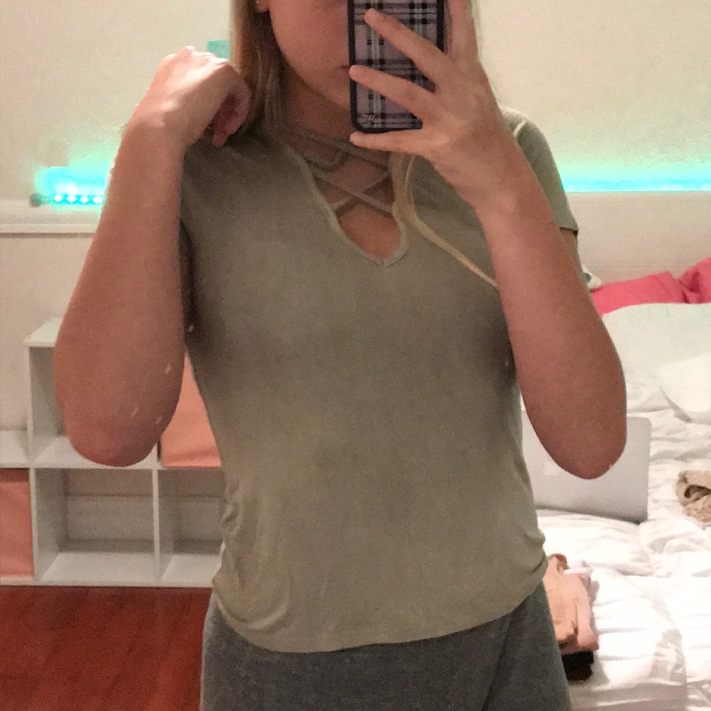 Olive green shirt